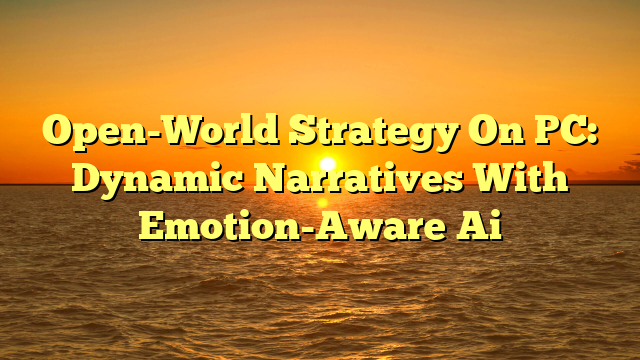 Open-World Strategy On PC: Dynamic Narratives With Emotion-Aware Ai