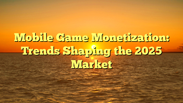 Mobile Game Monetization: Trends Shaping the 2025 Market